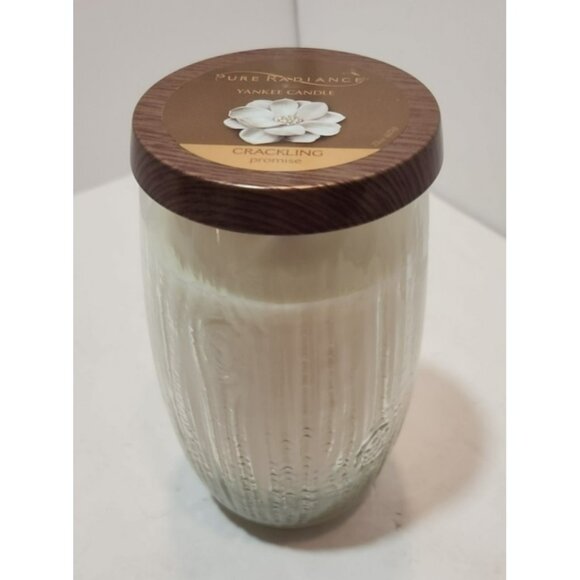 Yankee Candle Pure Radiance Crackling Promise 22 Oz Jar Candle New - Picture 2 of 11